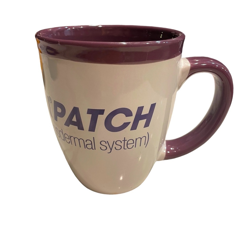 Pharmaceutical Swag EXELON PATCH Coffee Cup Mug Promo Advertising Purple 16oz